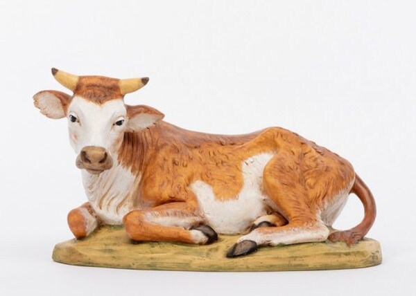 Catholic Cow Oxen Nativity Sculpture Resing Statuary Fontanini Large